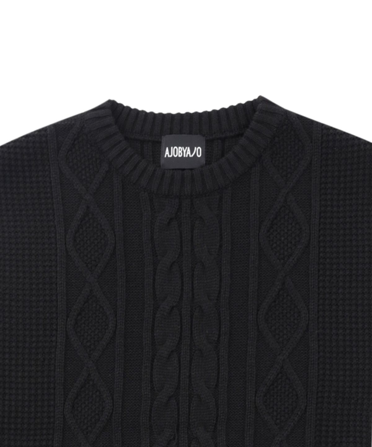 아조바이아조(AJOBYAJO) Strap Knit Vest [BLACK]