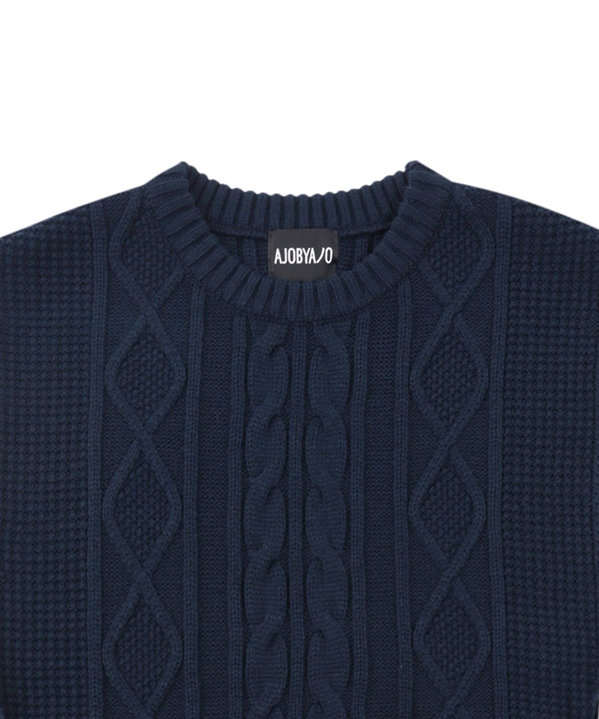 아조바이아조(AJOBYAJO) Strap Knit Vest [NAVY]