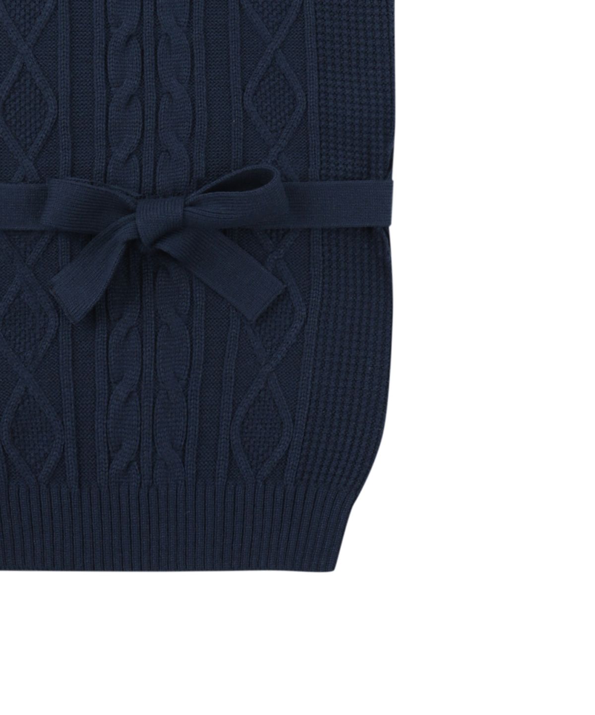 아조바이아조(AJOBYAJO) Strap Knit Vest [NAVY]