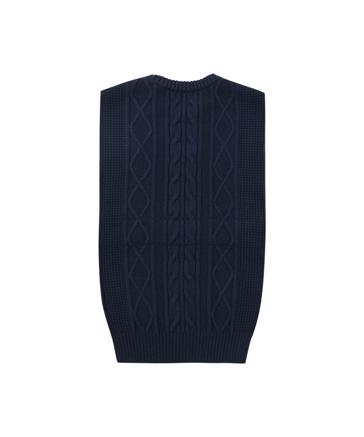 아조바이아조(AJOBYAJO) Strap Knit Vest [NAVY]