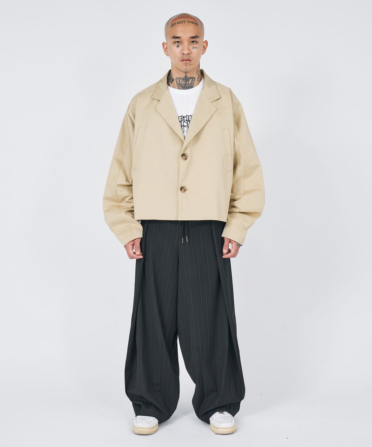 아조바이아조(AJOBYAJO) Batwing Cotton Short Jacket [BEIGE]