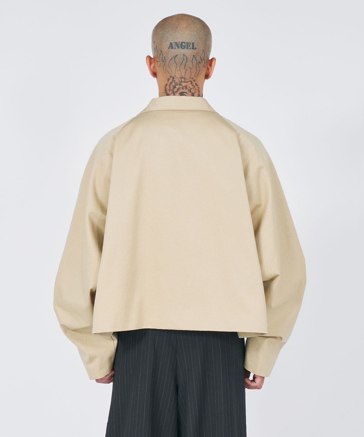 아조바이아조(AJOBYAJO) Batwing Cotton Short Jacket [BEIGE]