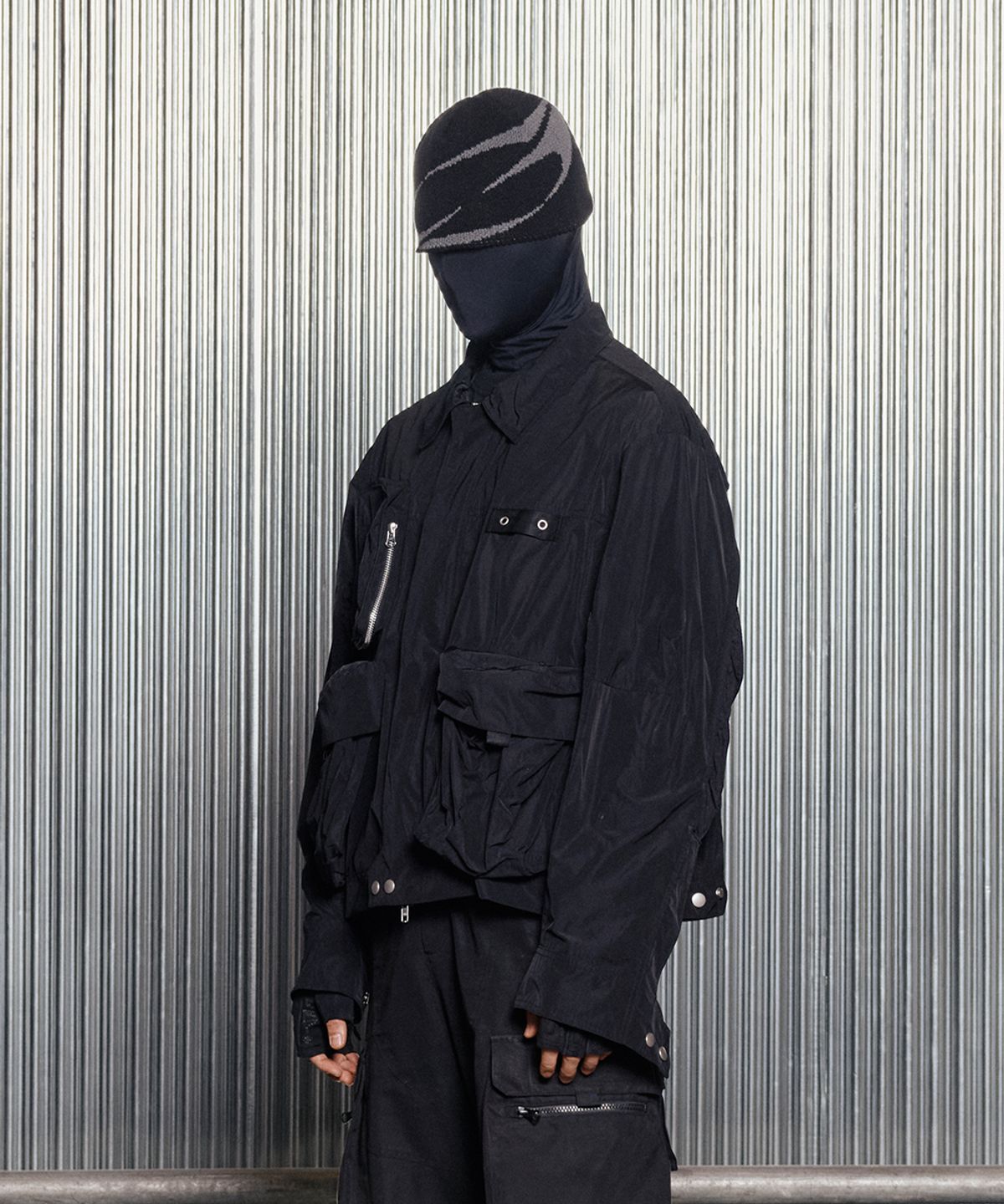 그레일즈(GRAILZ) MULTI POCKET TRUCKER JACKET [BLACK]