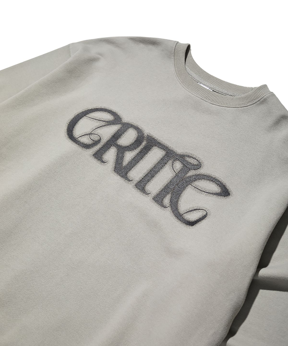 크리틱(CRITIC) Shine Logo Sweatshirt Grey