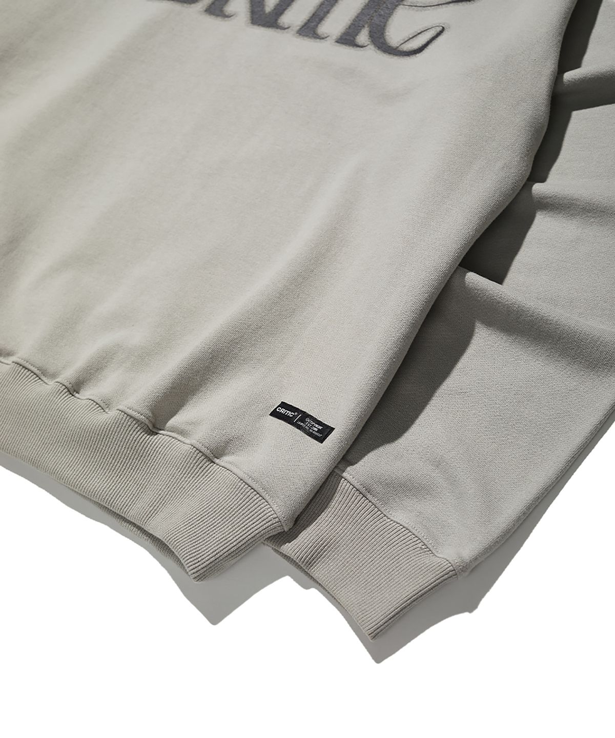 크리틱(CRITIC) Shine Logo Sweatshirt Grey