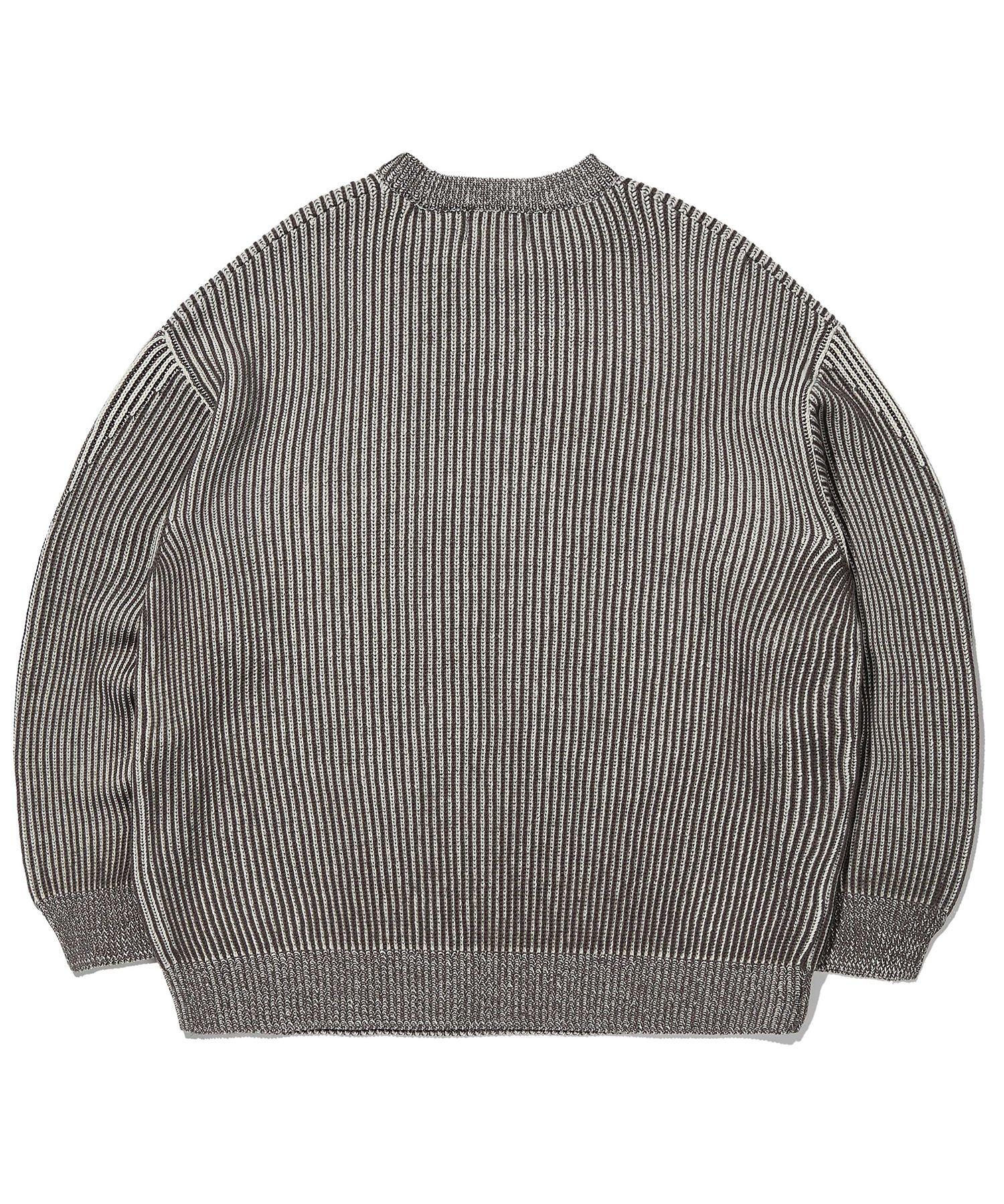 【CRITIC】 GOTHIC HAIRY KNIT MUSINSA | CRITIC Goth Logo Knit Dark Gray