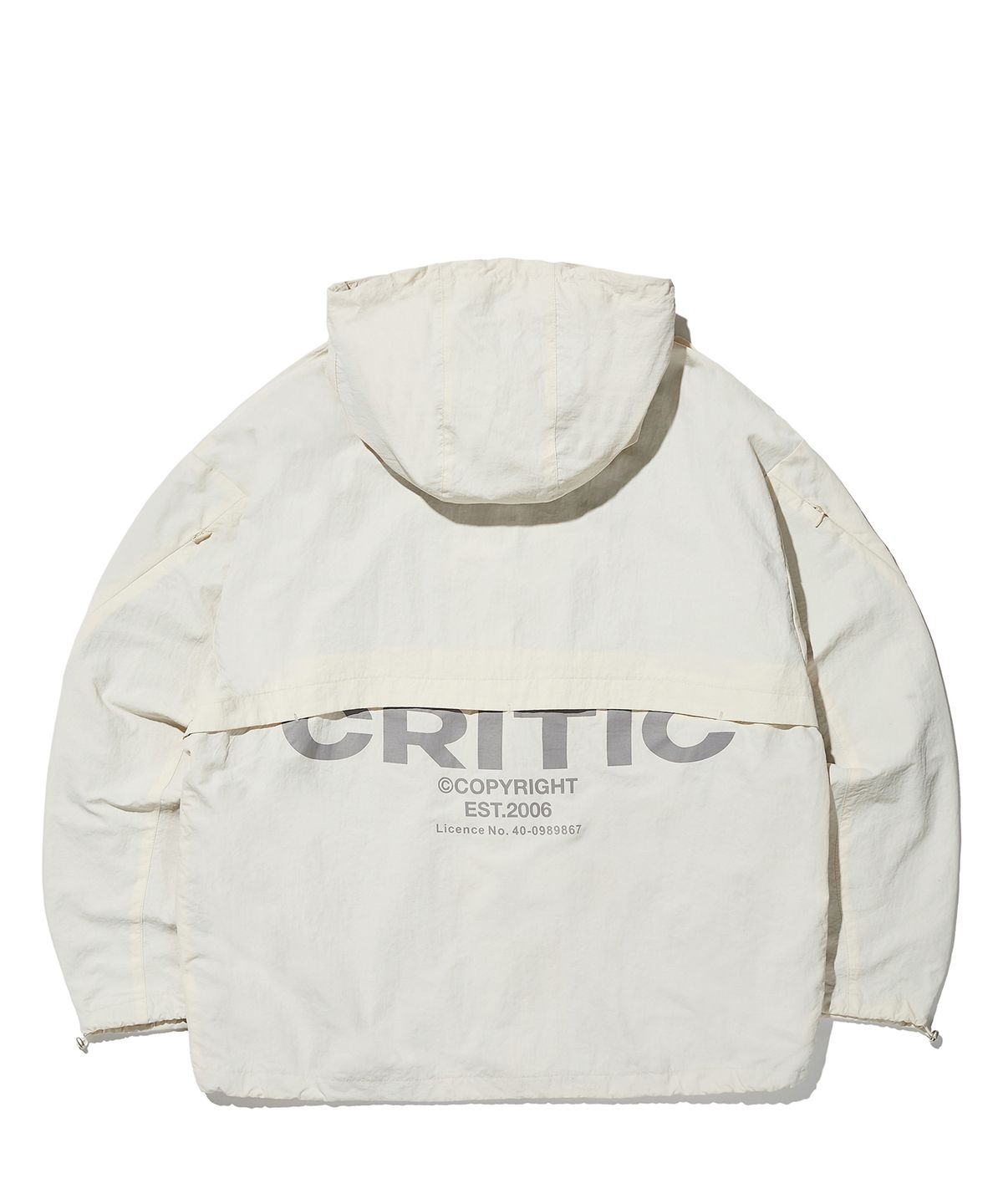크리틱(CRITIC) Slash Shell Jacket Light Beige