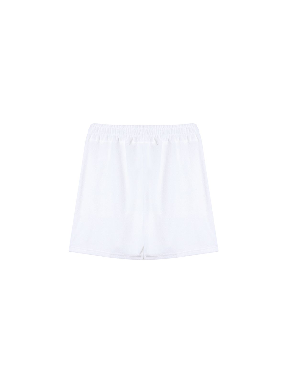 320쇼룸(320SHOWROOM) Logo Embroidery Pintuck Terry Banding Short pants Off White