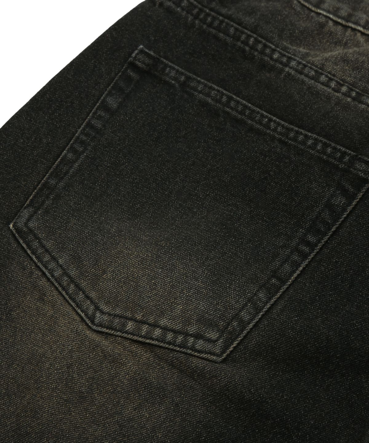 트릴리온(TRILLION) 바이오스톤 워싱 와이드 데님 팬츠 (BEIGE BLACK)