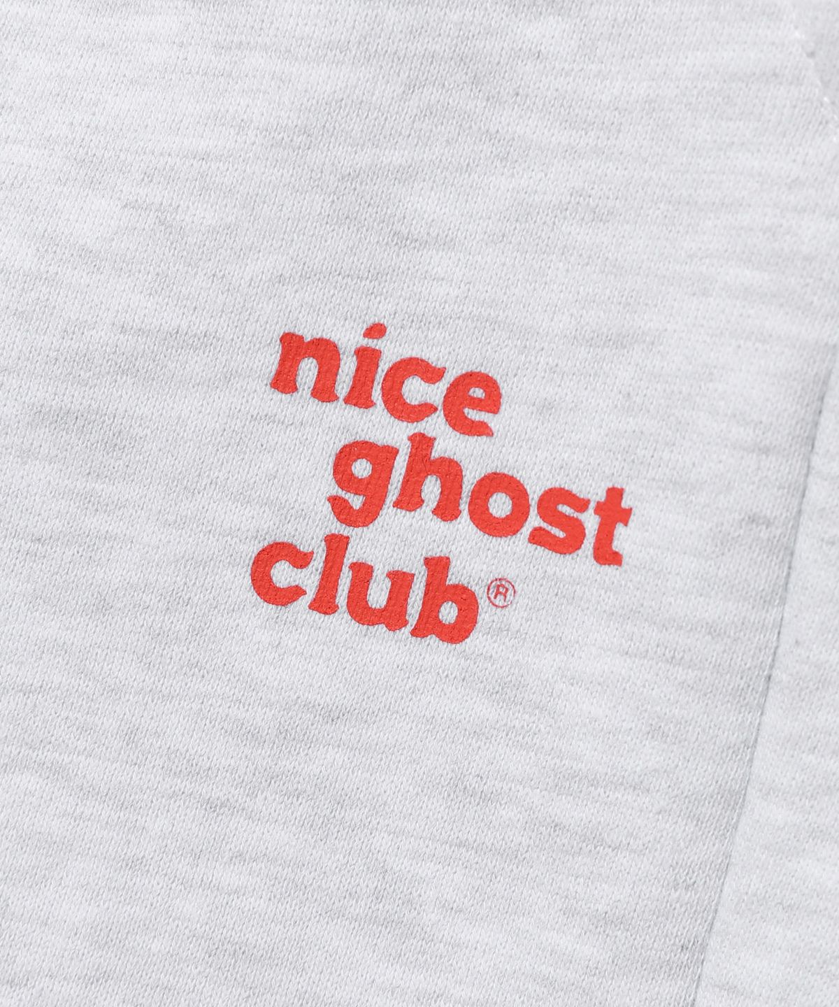 나이스고스트클럽 키즈(NICE GHOST CLUB KIDS) 키즈 로고 스웻 팬츠_라이트그레이(NG2DSCPA09A)