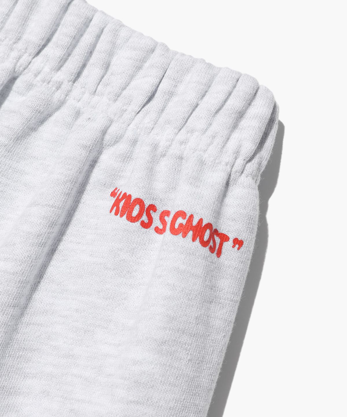 나이스고스트클럽 키즈(NICE GHOST CLUB KIDS) 키즈 로고 스웻 팬츠_라이트그레이(NG2DSCPA09A)