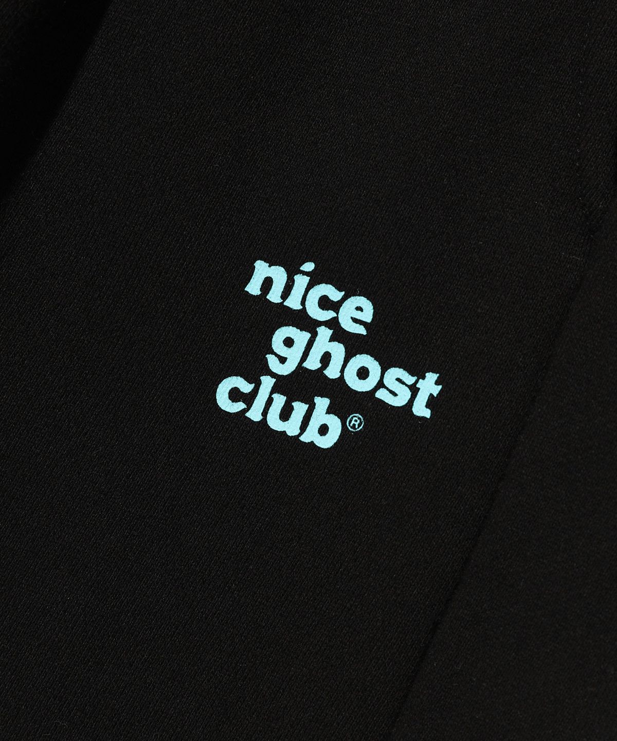 나이스고스트클럽 키즈(NICE GHOST CLUB KIDS) 키즈 로고 스웻 팬츠_블랙(NG2DSCPA09A)