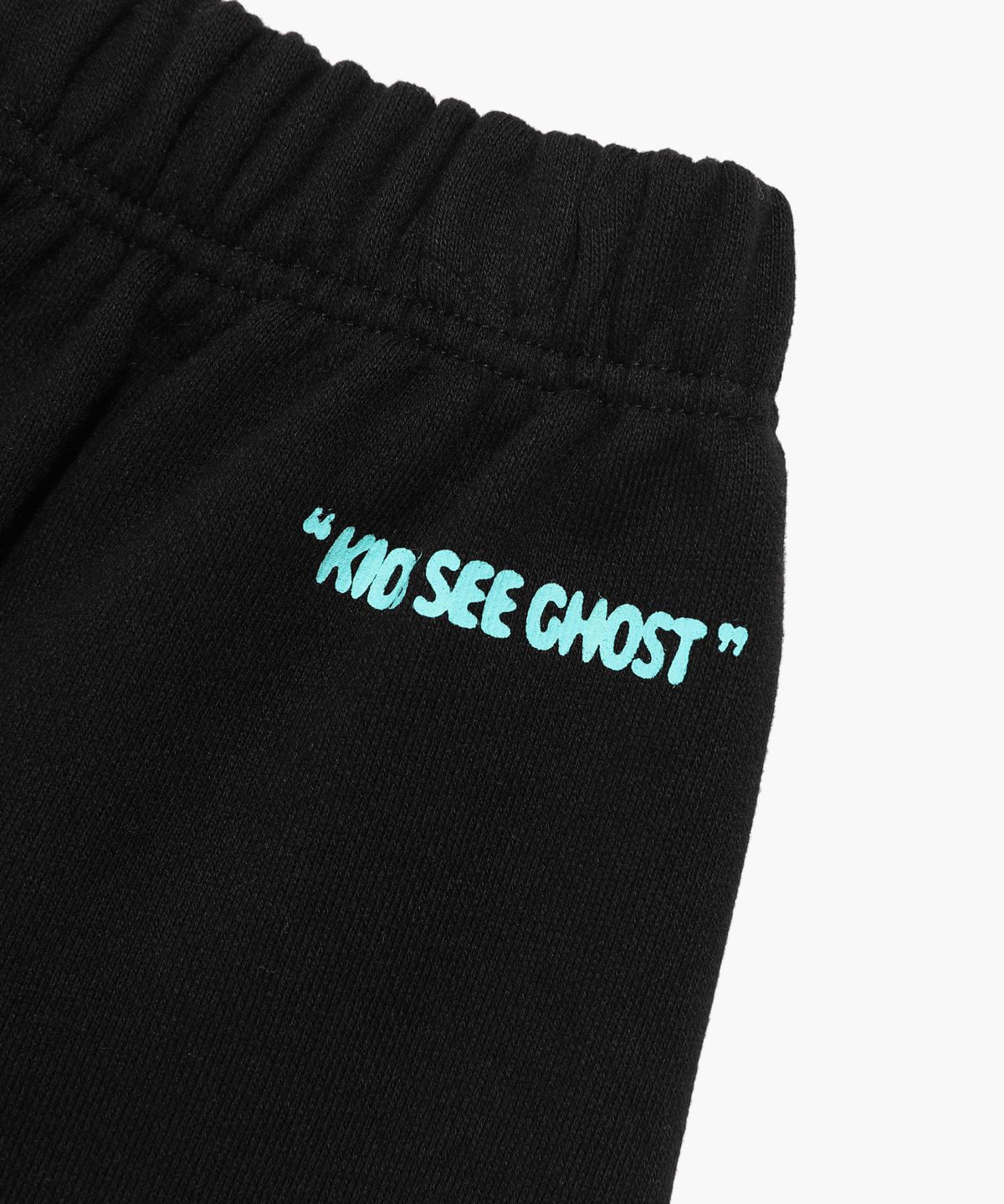 나이스고스트클럽 키즈(NICE GHOST CLUB KIDS) 키즈 로고 스웻 팬츠_블랙(NG2DSCPA09A)