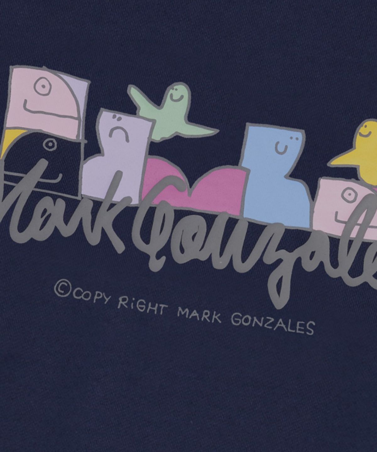 마크곤잘레스(MARK GONZALES) MG MULTI SHMOO GRAPHIC SWEATSHIRT - NAVY