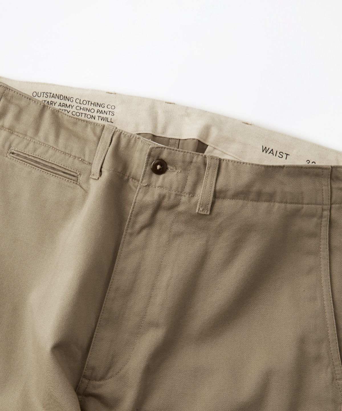 아웃스탠딩(OUTSTANDING) OFFICER CHINO PANTS_KHAKI