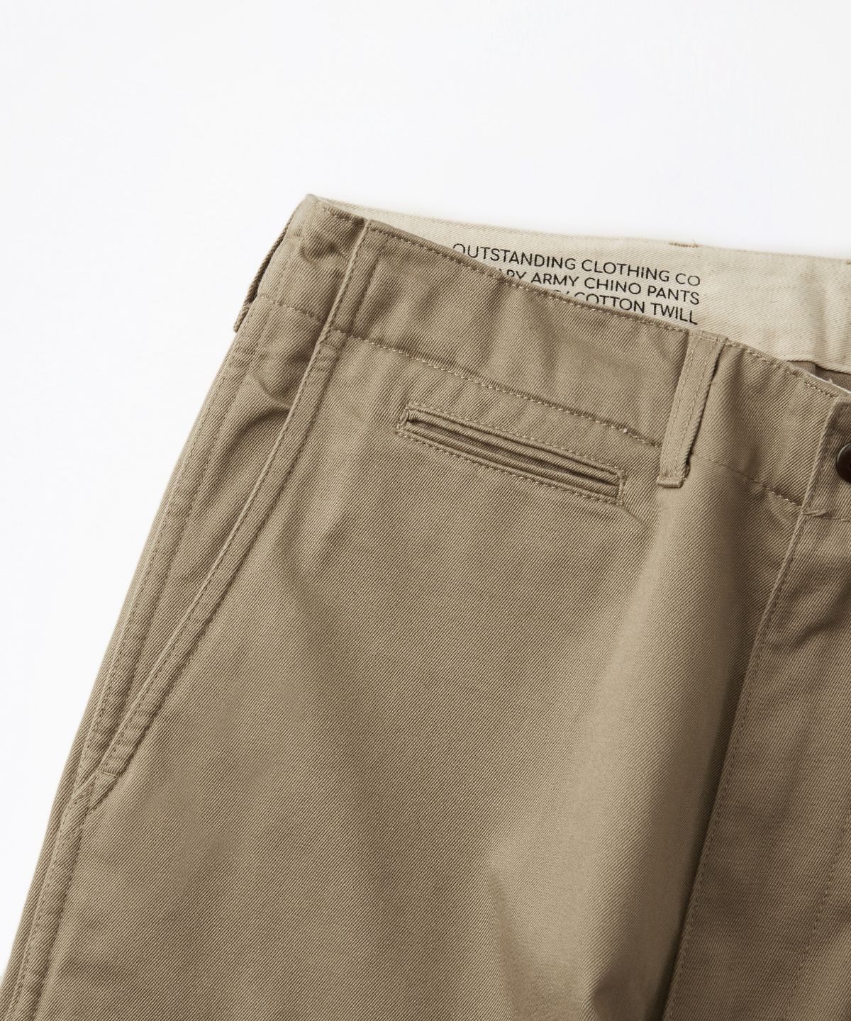 아웃스탠딩(OUTSTANDING) OFFICER CHINO PANTS_KHAKI