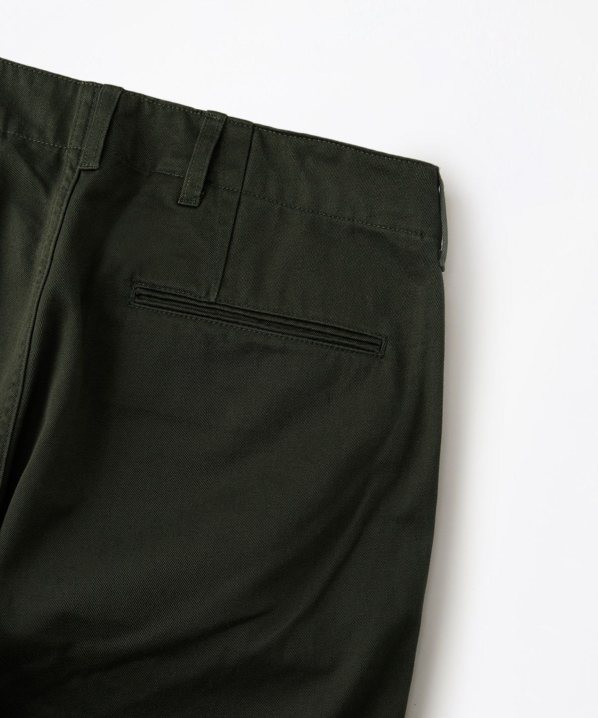 아웃스탠딩(OUTSTANDING) OFFICER CHINO PANTS_OLIVE GREEN