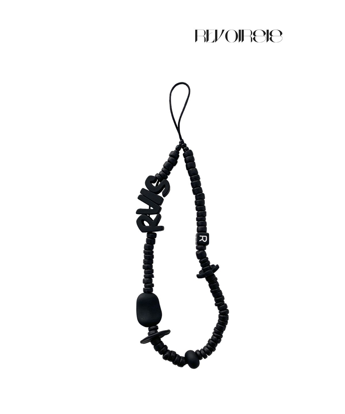 르브아시스(REVOIRSIS) nature beads phone strap jet black