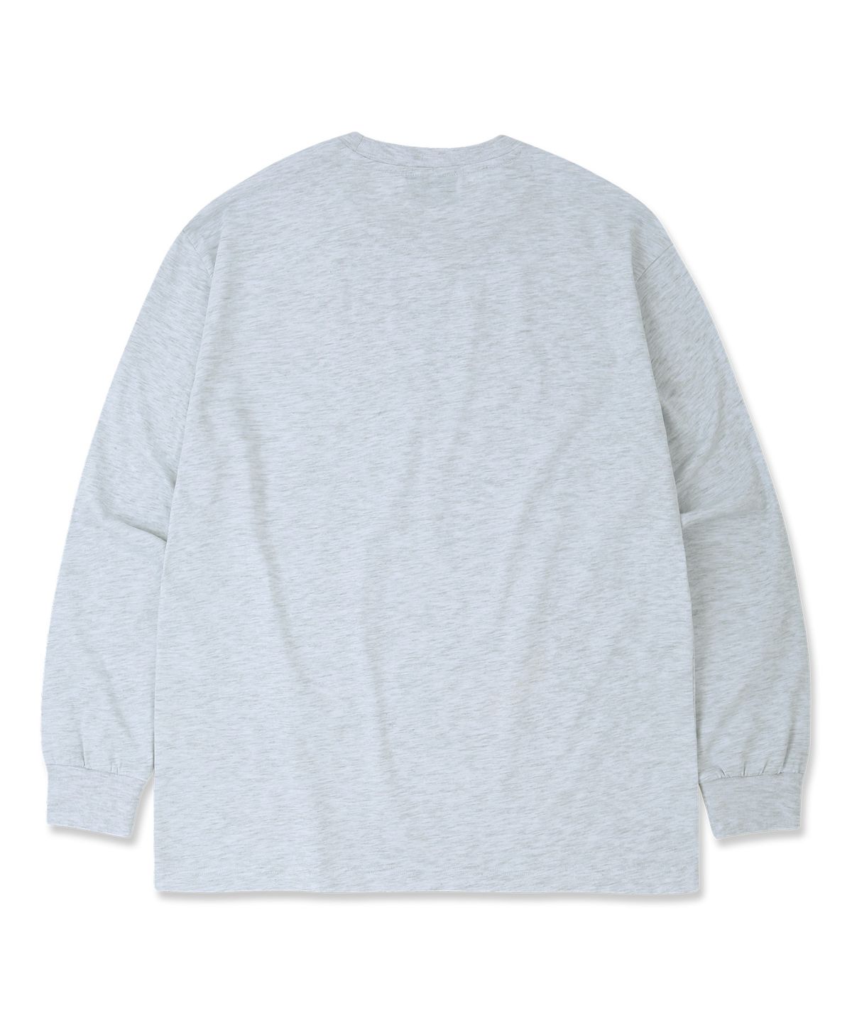 돌핀웨이브어패럴(DOLPHIN WAVE APPAREL) 돌핀 아치로고 롱 슬리브 티셔츠 쿨그레이