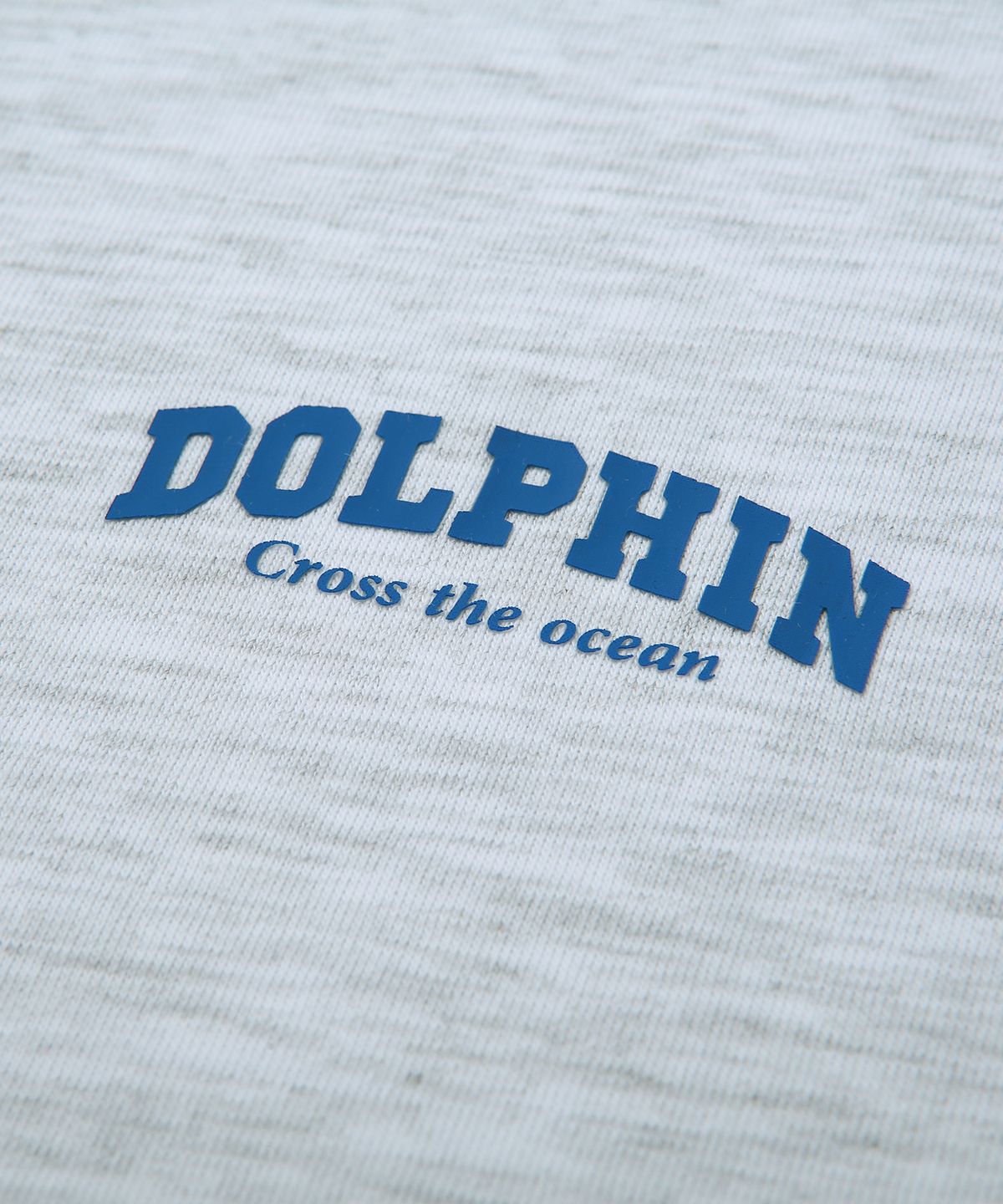 돌핀웨이브어패럴(DOLPHIN WAVE APPAREL) 돌핀 아치로고 롱 슬리브 티셔츠 쿨그레이