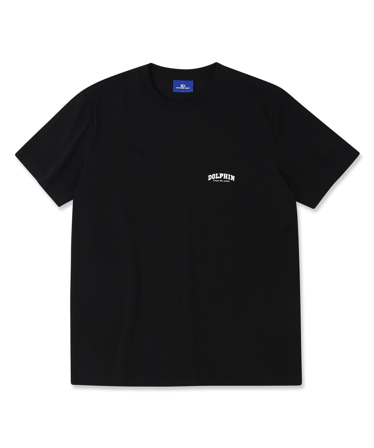 돌핀웨이브어패럴(DOLPHIN WAVE APPAREL) 돌핀 아치로고 티셔츠 블랙