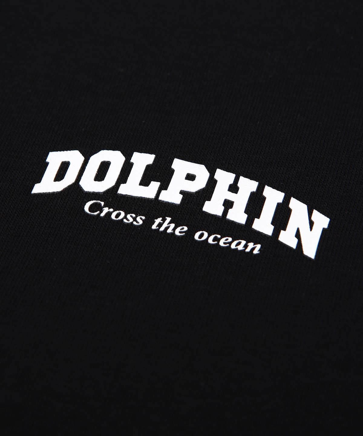 돌핀웨이브어패럴(DOLPHIN WAVE APPAREL) 돌핀 아치로고 티셔츠 블랙