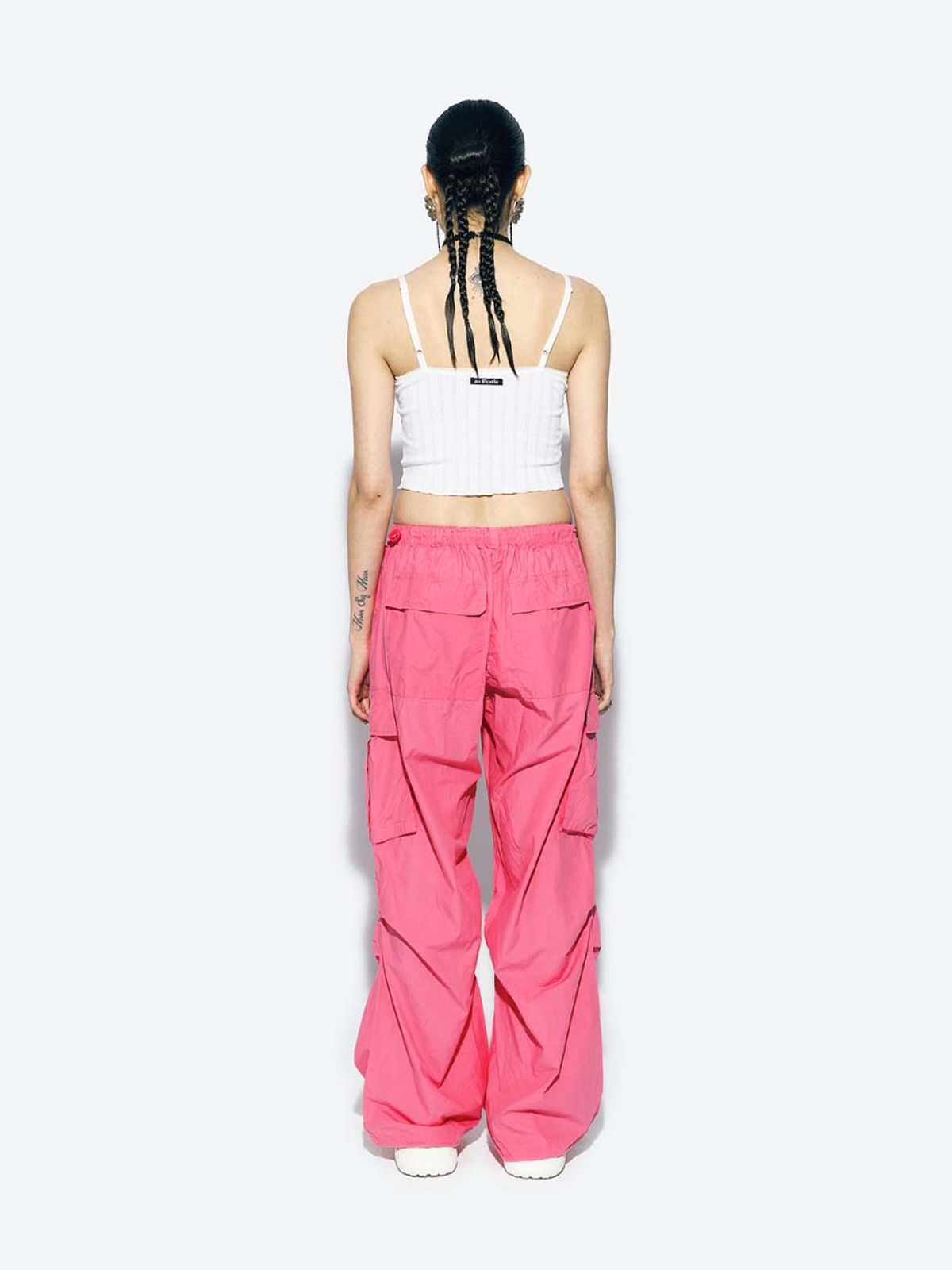 에즈이프 캘리(ASIF CALIE) PARACHUTE CARGO PANTS PINK