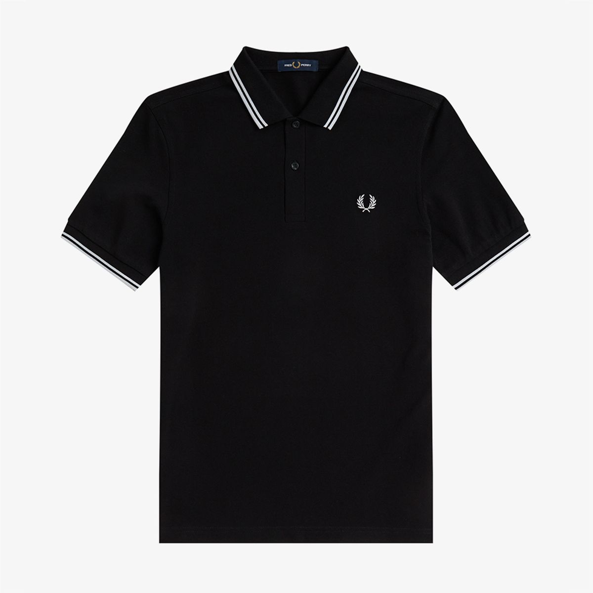 프레드페리(FRED PERRY) [M3600] 트윈 팁 프레드페리 셔츠 - 블랙/화이트 M3600-350