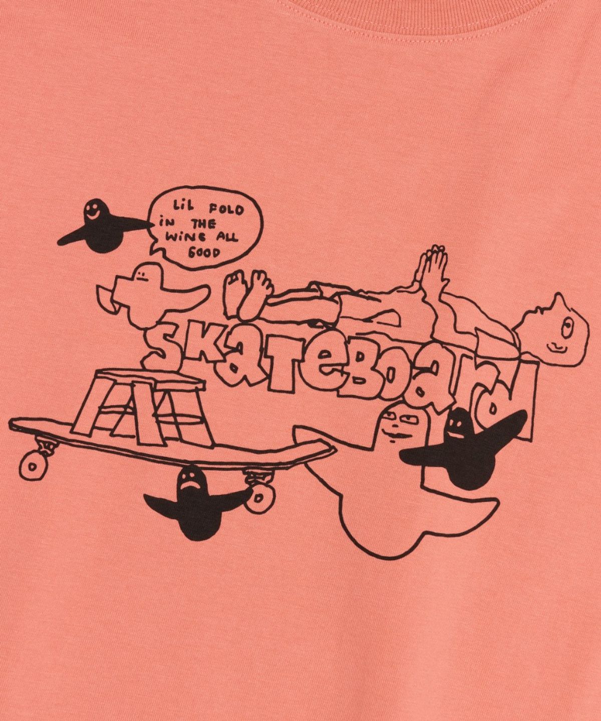 마크곤잘레스(MARK GONZALES) MG COLLAGE GRAPHIC L/S T-SHIRT - PINK