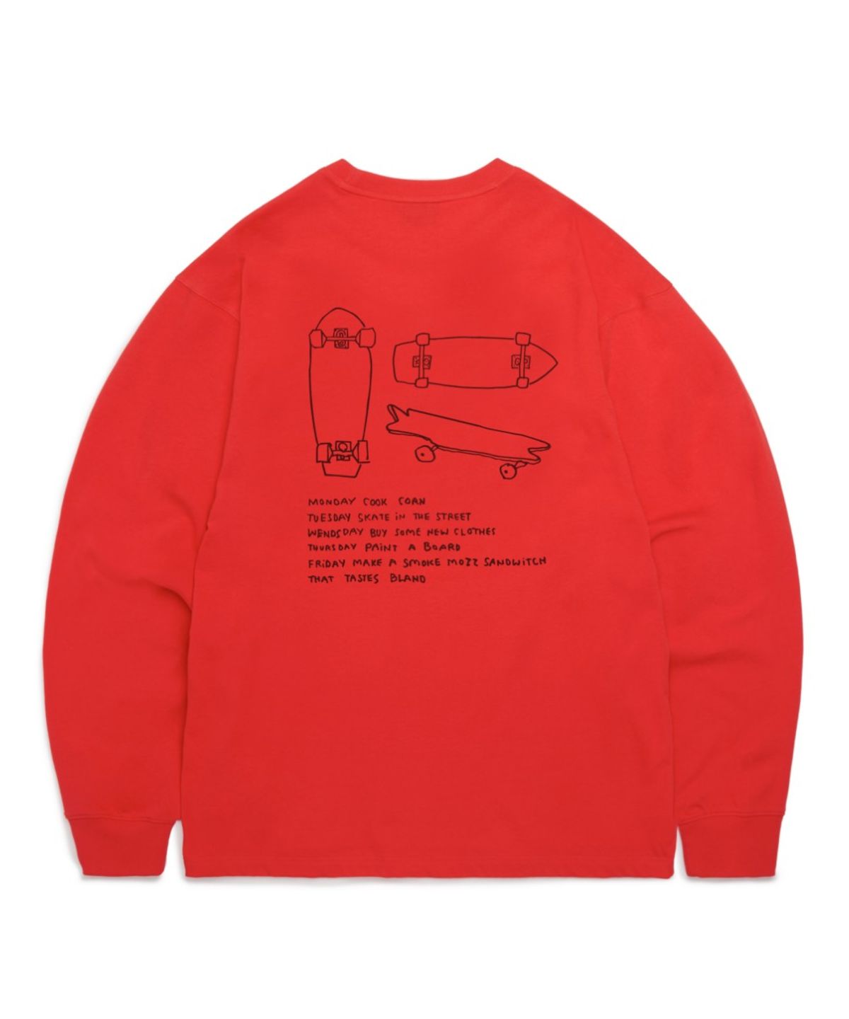 마크곤잘레스(MARK GONZALES) MG SKATEBOARD GRAPHIC T-SHIRT - RED