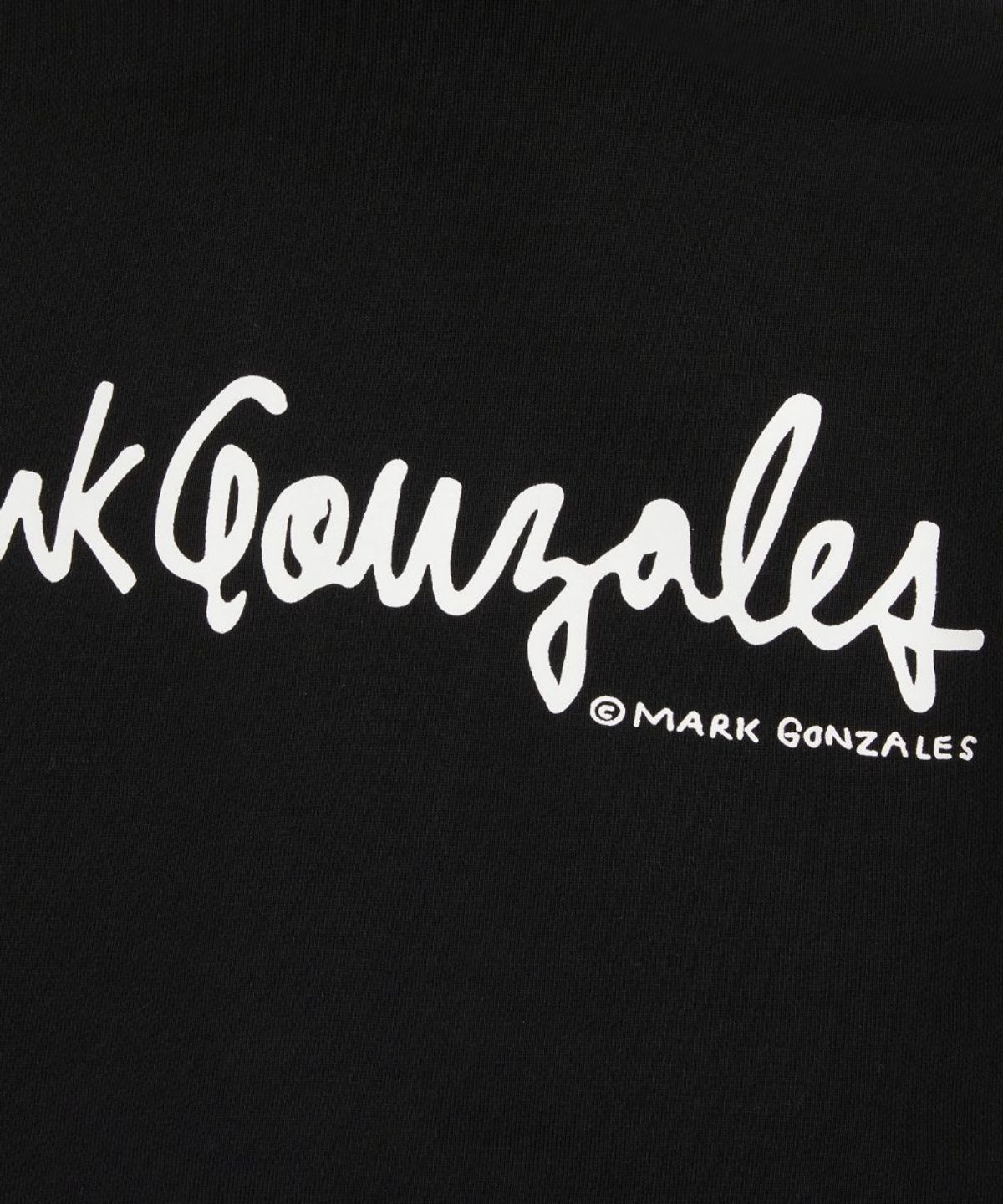 마크곤잘레스(MARK GONZALES) 엔젤 와펜 후드 집업 - BLACK