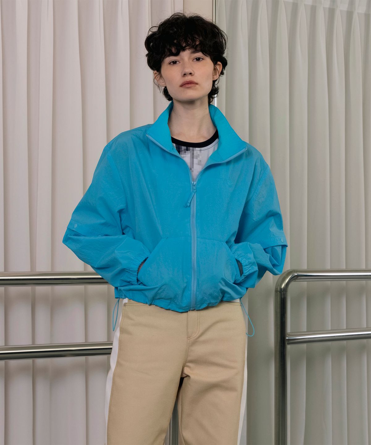 더 로켓(THE ROCKET) R TWO WAY BLOUSON JUMPER_BLUE