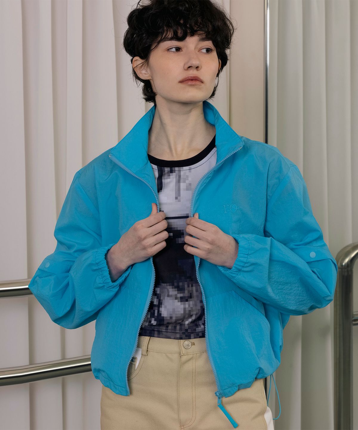 더 로켓(THE ROCKET) R TWO WAY BLOUSON JUMPER_BLUE