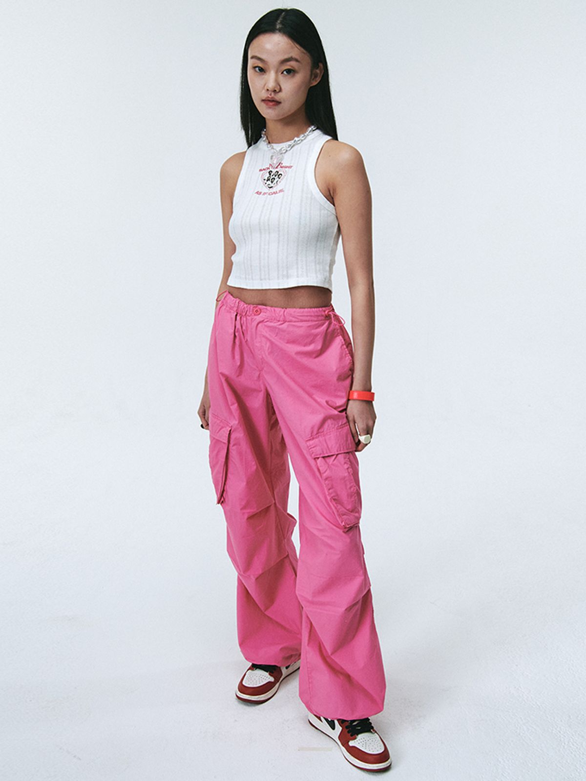에즈이프 캘리(ASIF CALIE) DISCO BOYS SLEEVELESS WHITE