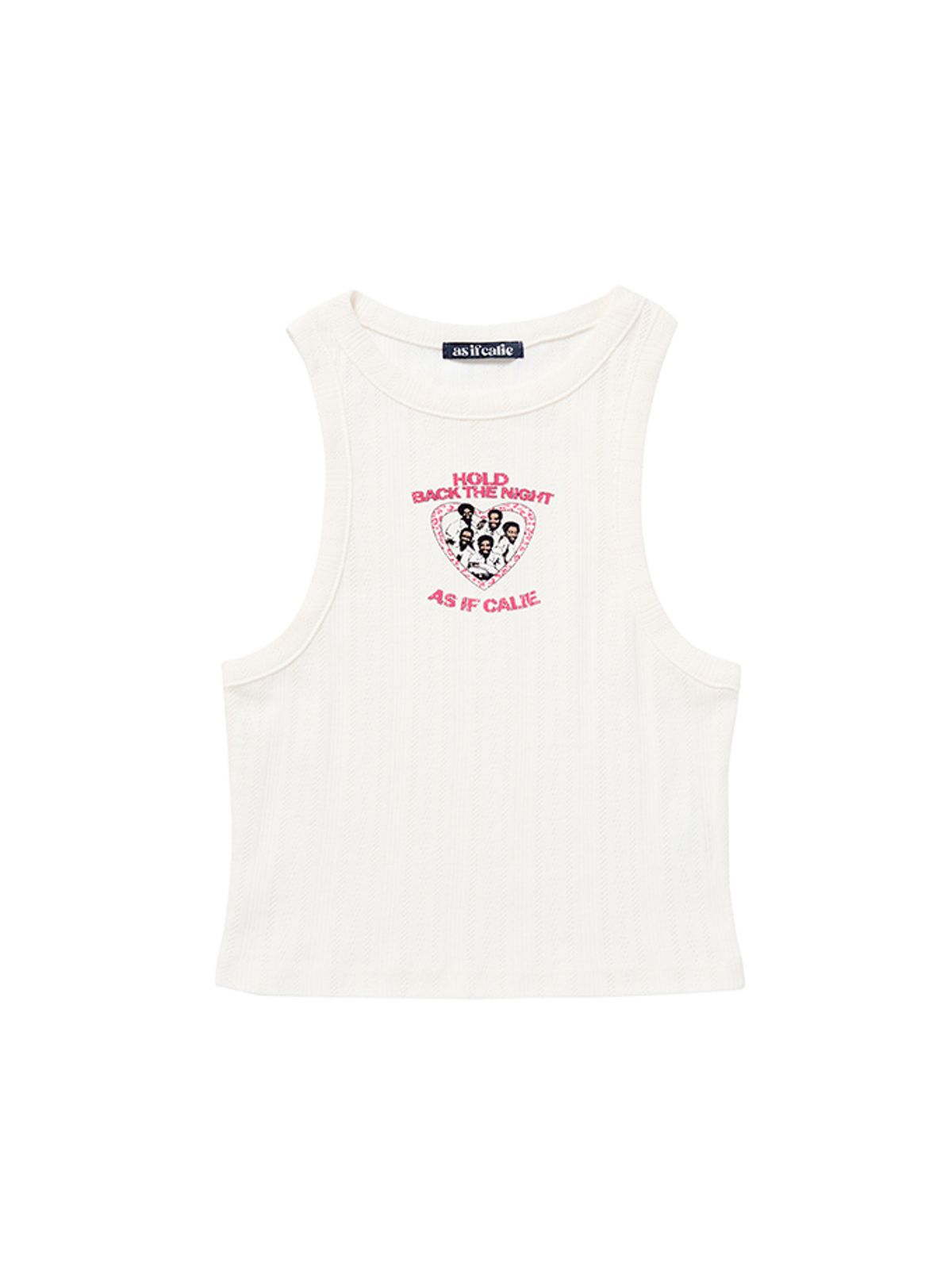 에즈이프 캘리(ASIF CALIE) DISCO BOYS SLEEVELESS WHITE