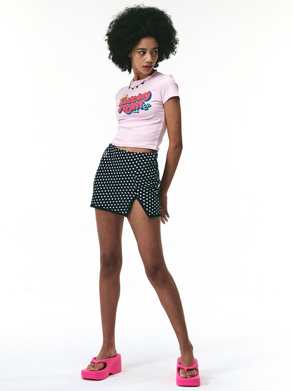 에즈이프 캘리(ASIF CALIE) CALIE FEVER TSHIRT PINK