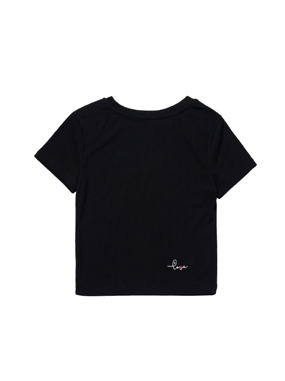 에즈이프 캘리(ASIF CALIE) DISCOBALL CROP TSHIRT BLACK
