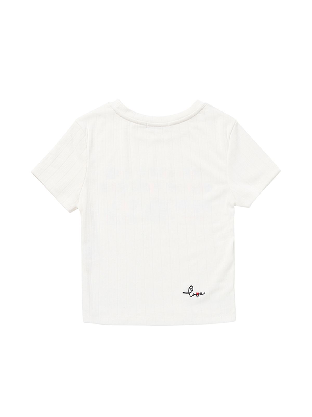 에즈이프 캘리(ASIF CALIE) DISCOBALL CROP TSHIRT WHITE