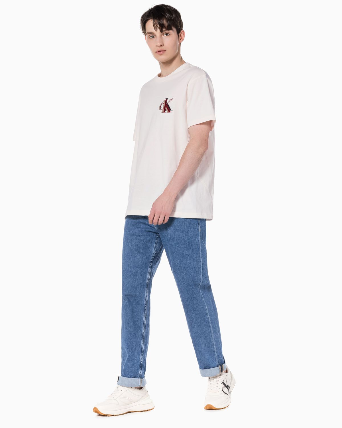 캘빈클라인 진(CALVIN KLEIN JEANS) 남 미드블루 90s 스트레이트핏 데님 J323131 1A4