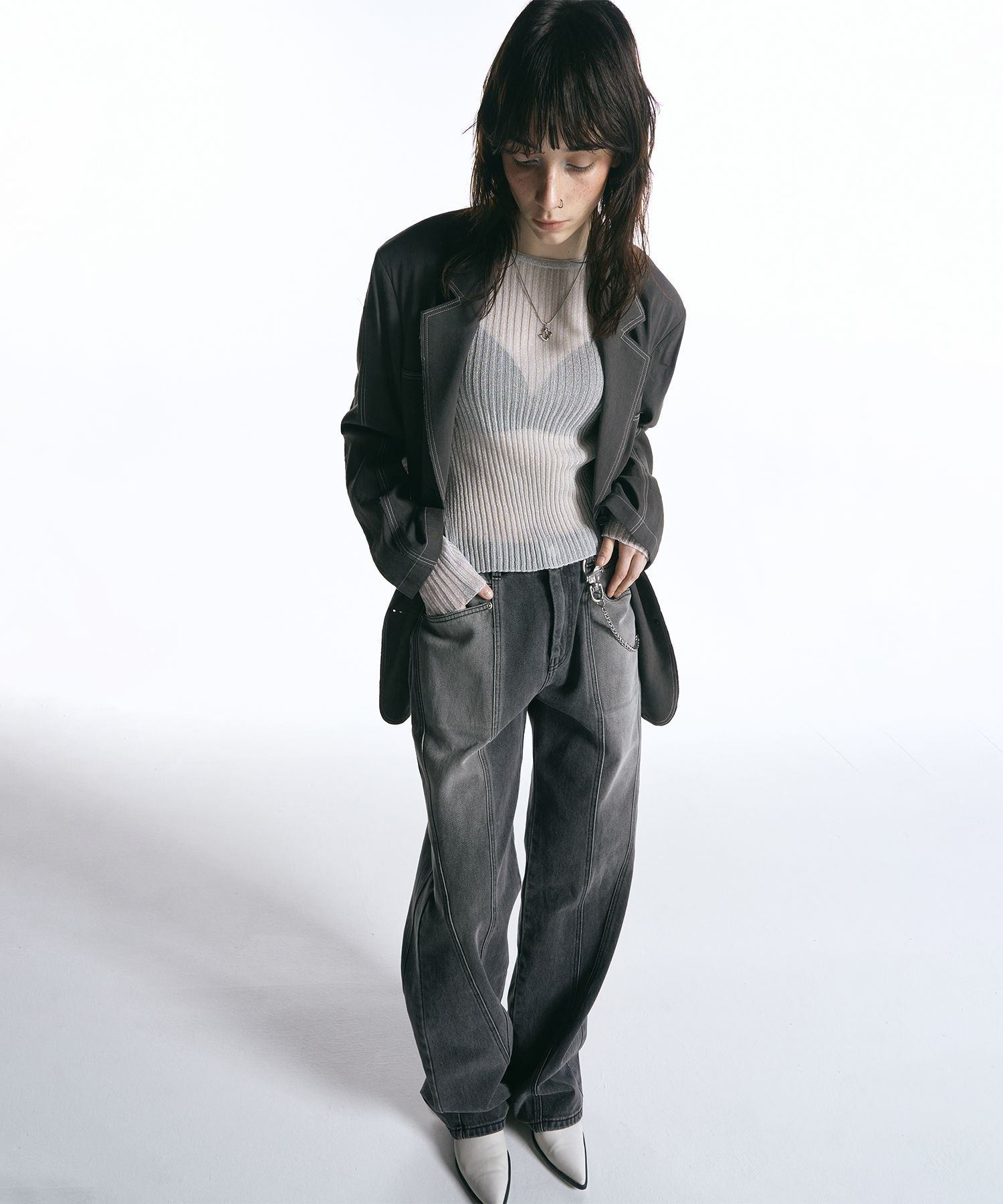 【INSILENCE】W DIVIDED DENIM 3 MUSINSA | INSILENCE WOMEN Divide Denim 3 BLACK