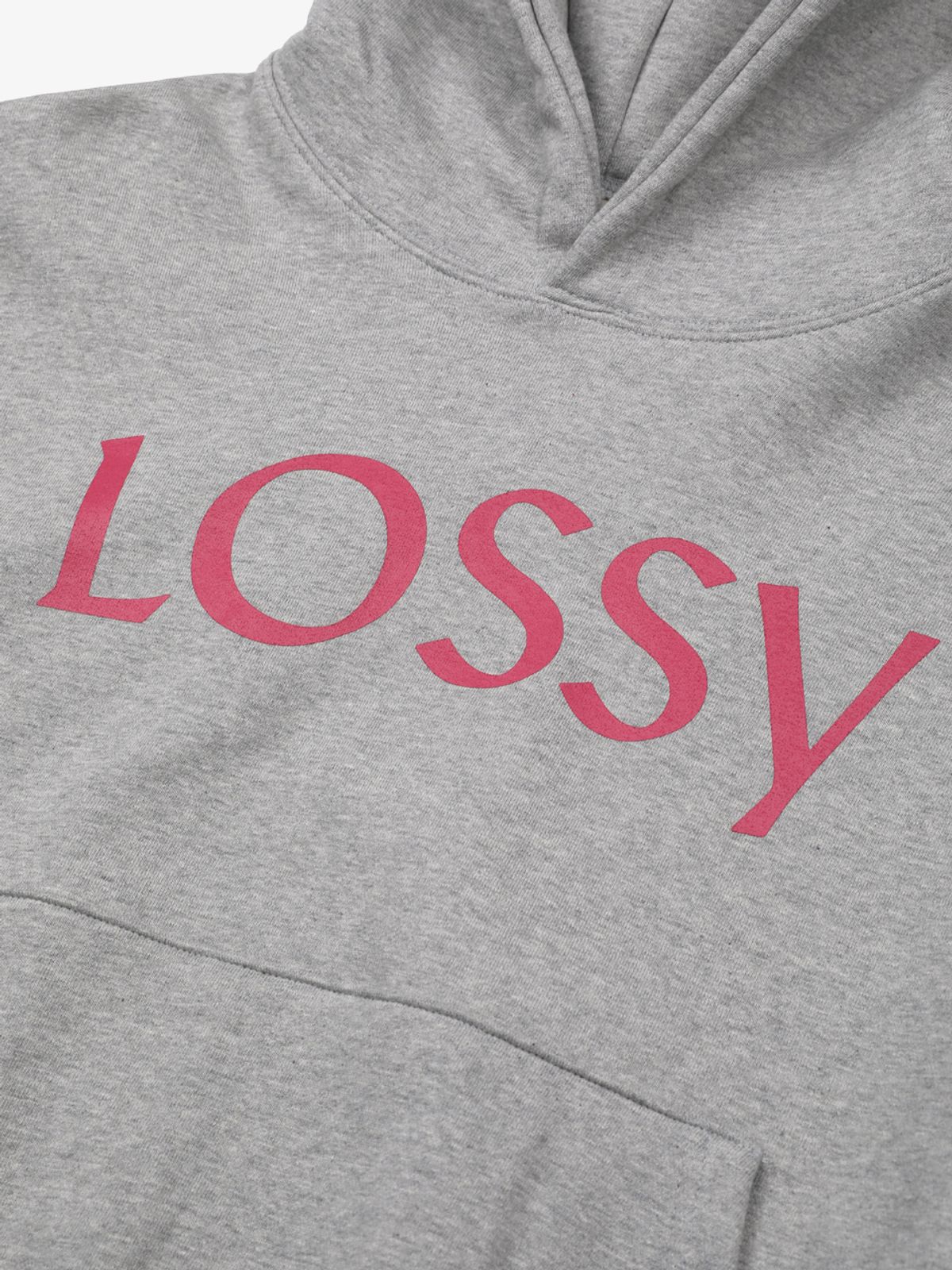 로시로우(LOSSYROW) Lossy Signature Printing Hoodie  Gray