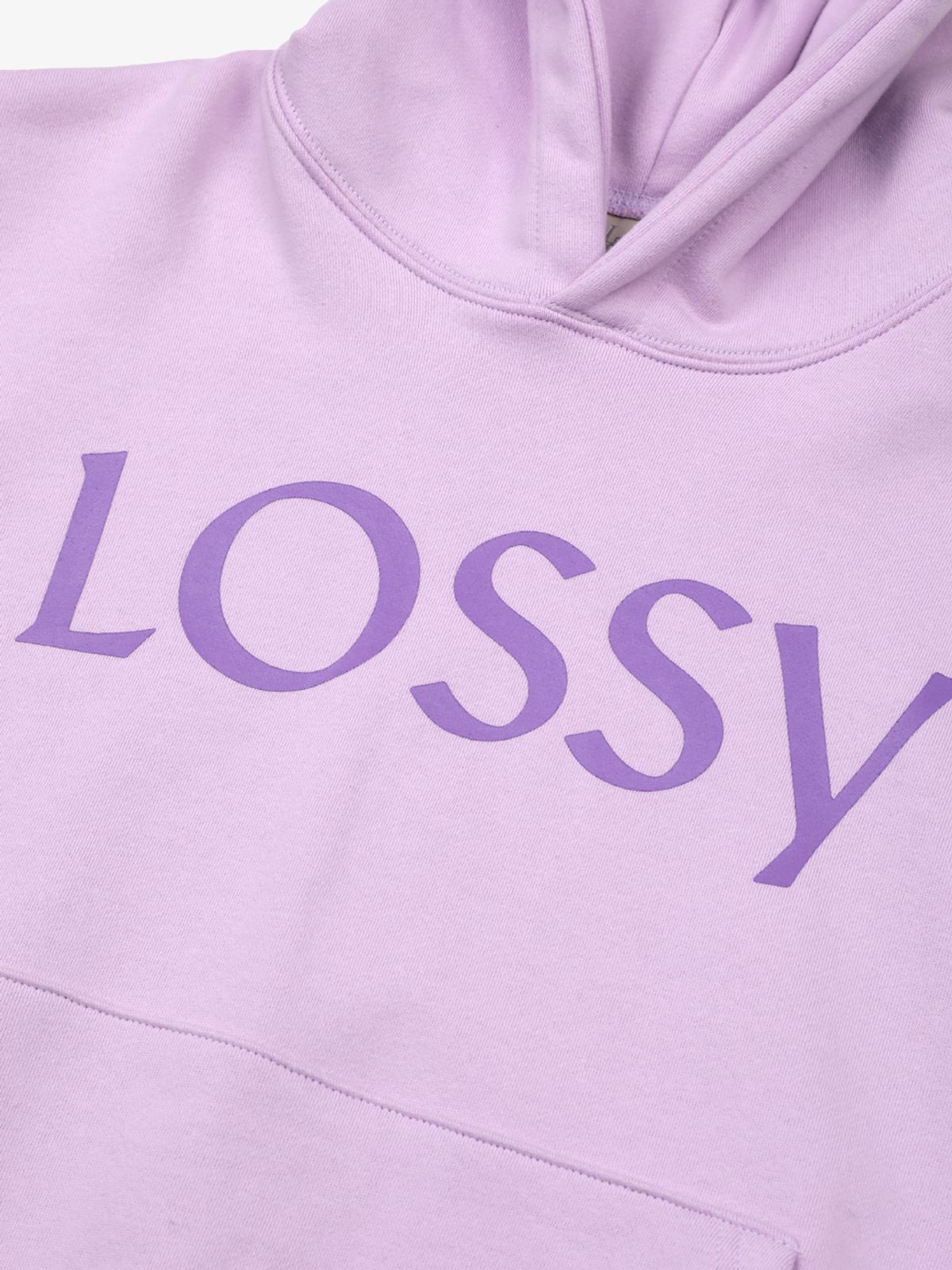 로시로우(LOSSYROW) Lossy Signature Printing Hoodie  Purple