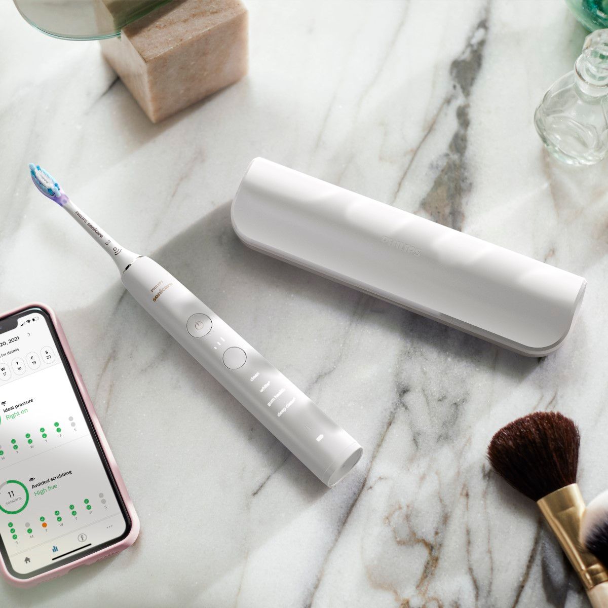 소닉케어(SONICARE) 다이아몬드 클린 9000 스페셜 에디션 화이트 HX9911/73