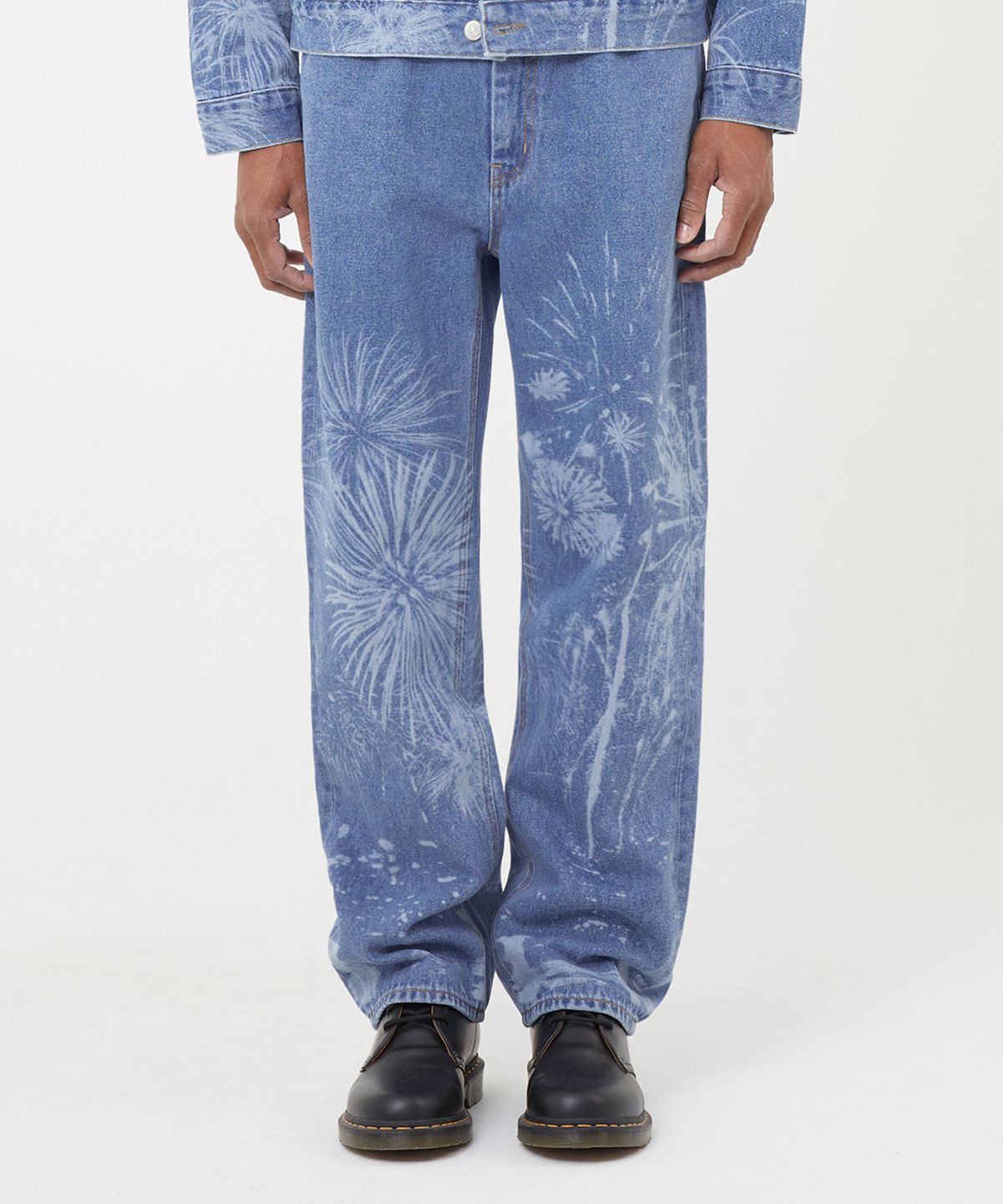 엘엠씨(LMC) LASER FIREWORK DENIM PANTS blue