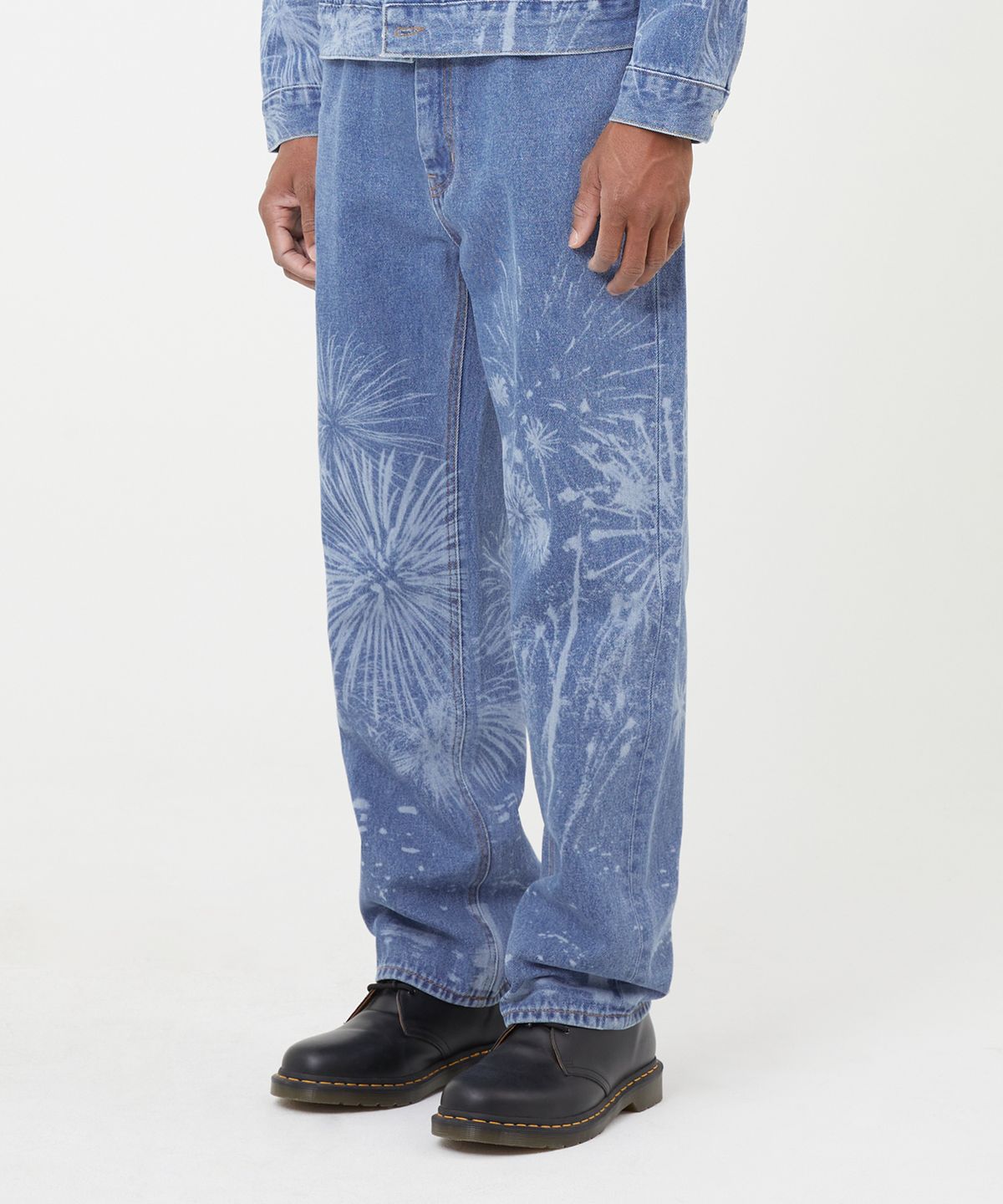 엘엠씨(LMC) LASER FIREWORK DENIM PANTS blue