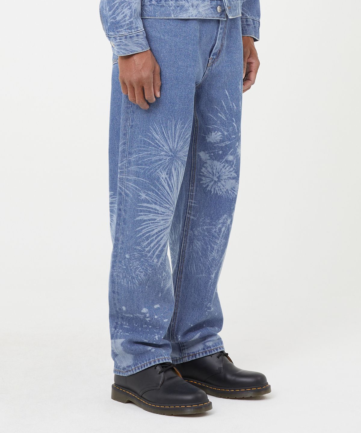 엘엠씨(LMC) LASER FIREWORK DENIM PANTS blue