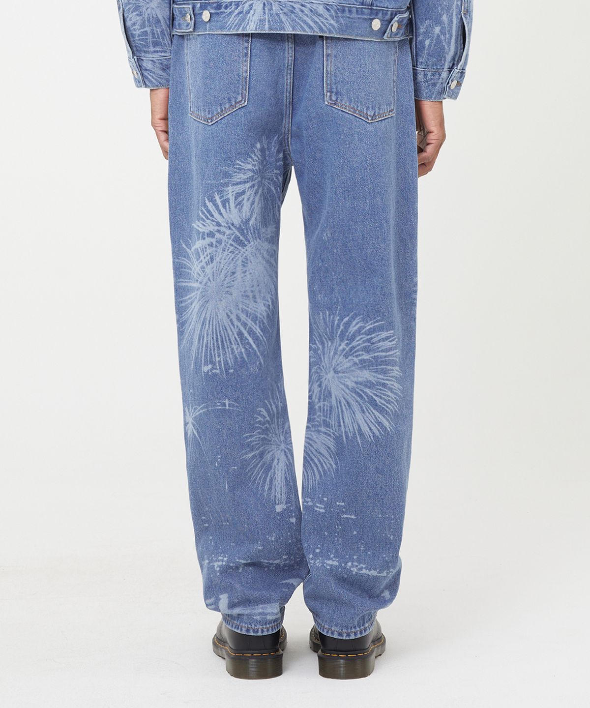 엘엠씨(LMC) LASER FIREWORK DENIM PANTS blue