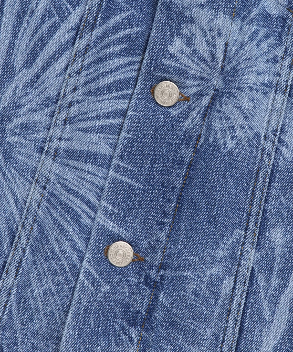 엘엠씨(LMC) LASER FIREWORK DENIM JACKET blue