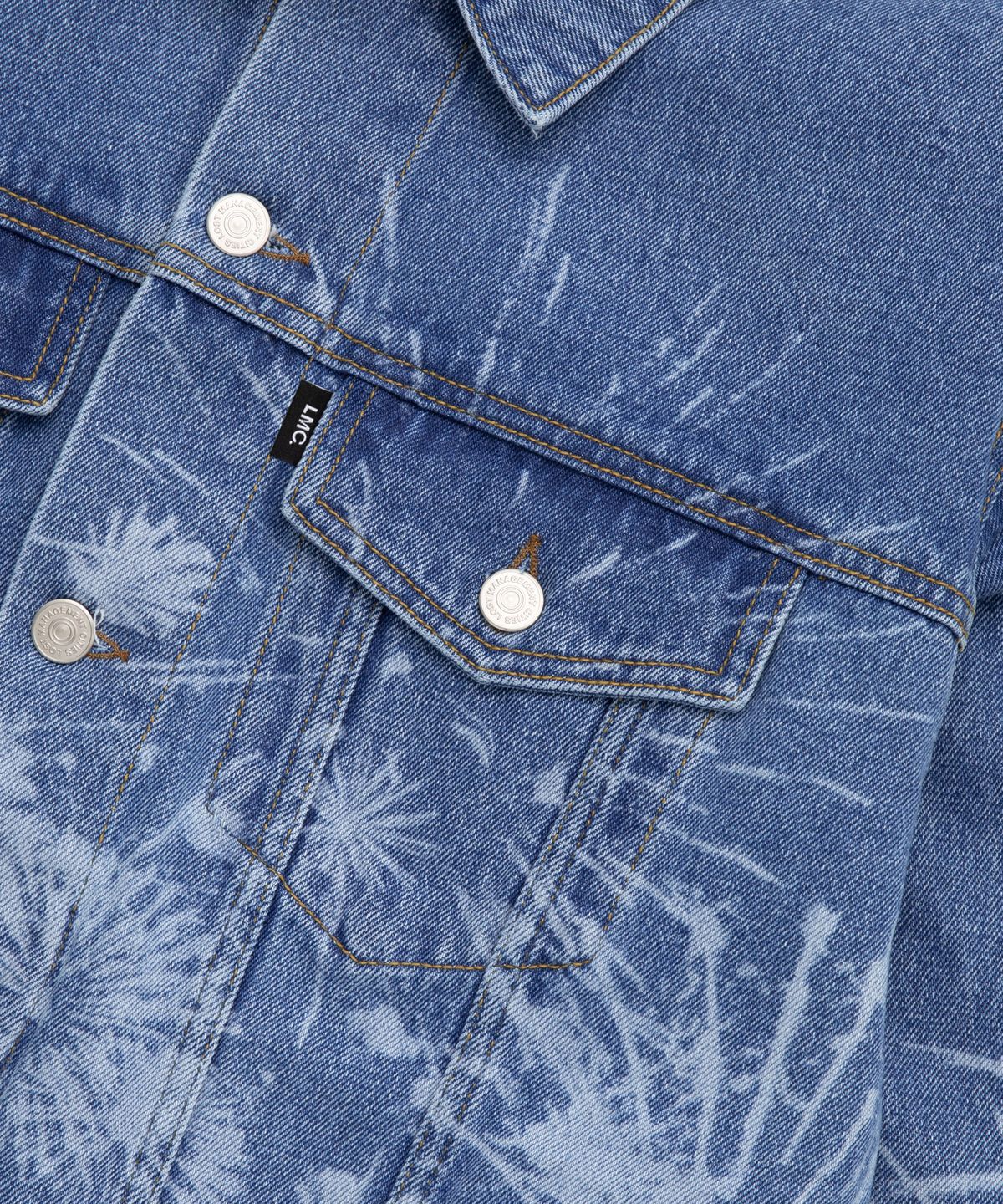 엘엠씨(LMC) LASER FIREWORK DENIM JACKET blue