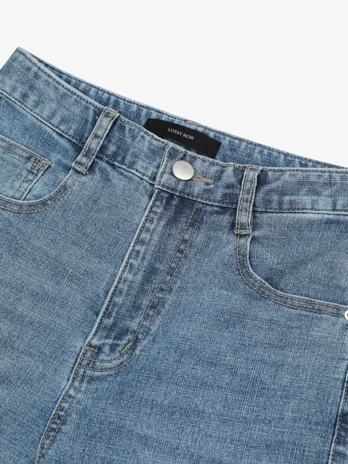 로시로우(LOSSYROW) Lossy Washed Bootcut Denim Pants